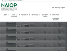 Tablet Screenshot of naiopnyc.org